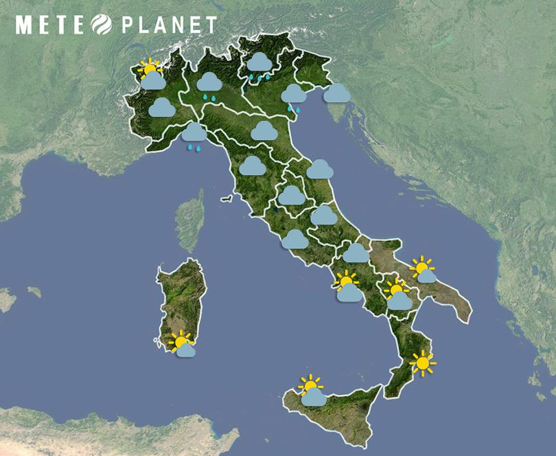 Previsioni Meteo Italia - Lunedì  6 Maggio