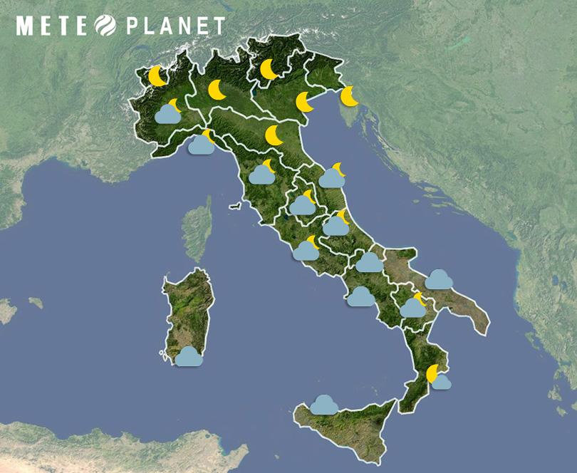 Previsioni Meteo Italia - Giovedì 21 Novembre