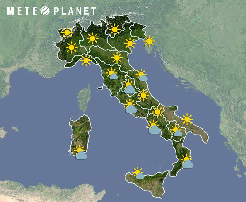 Previsioni Meteo Italia - Martedì 29 Ottobre