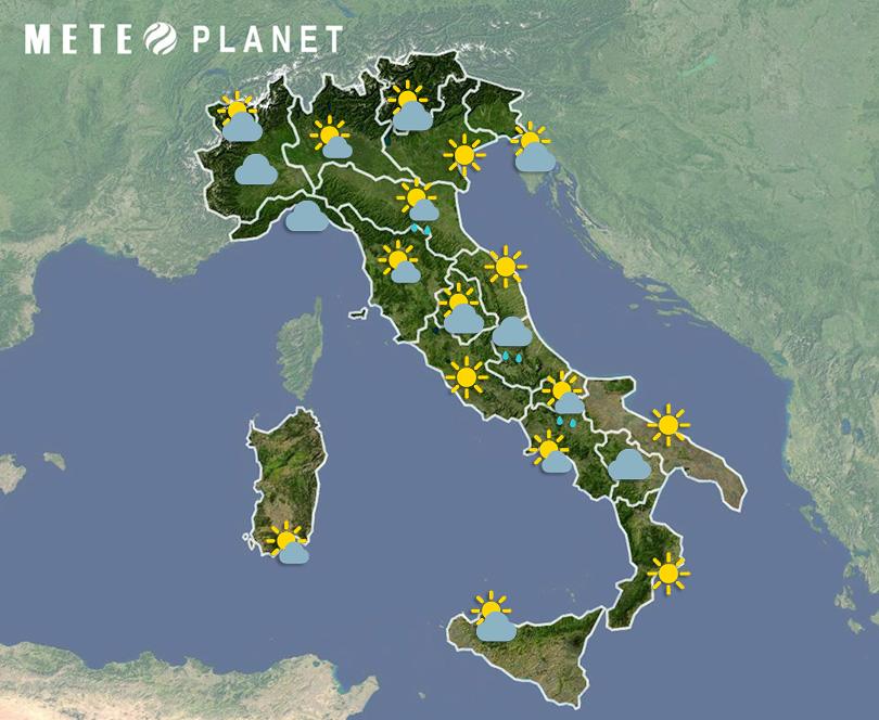 Previsioni Meteo Italia - Venerdì 20 Settembre