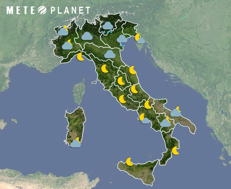 Previsioni Meteo Italia - Martedì  7 Maggio