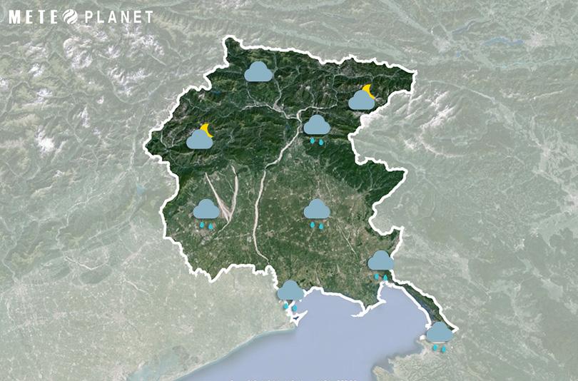 Previsioni Meteo Friuli Venezia Giulia - Venerdì 18 Ottobre