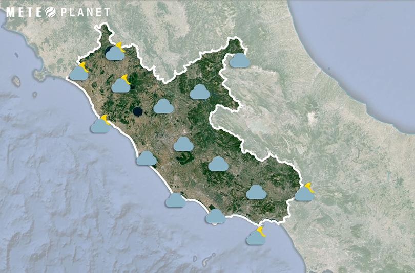 Previsioni Meteo Lazio - Lunedì 25 Novembre