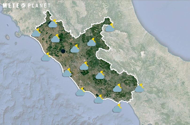 Previsioni Meteo Lazio - Martedì  4 Febbraio