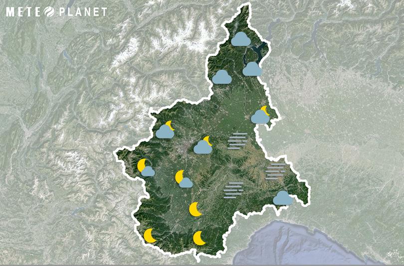 Previsioni Meteo Piemonte - Lunedì 25 Novembre