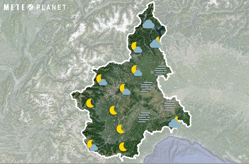 Previsioni Meteo Piemonte - Martedì 26 Novembre