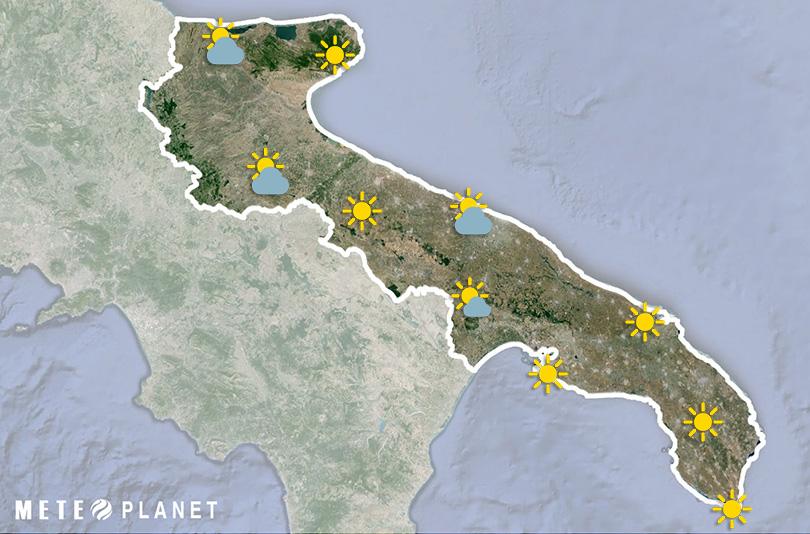 Previsioni Meteo Puglia - Giovedì 26 Dicembre