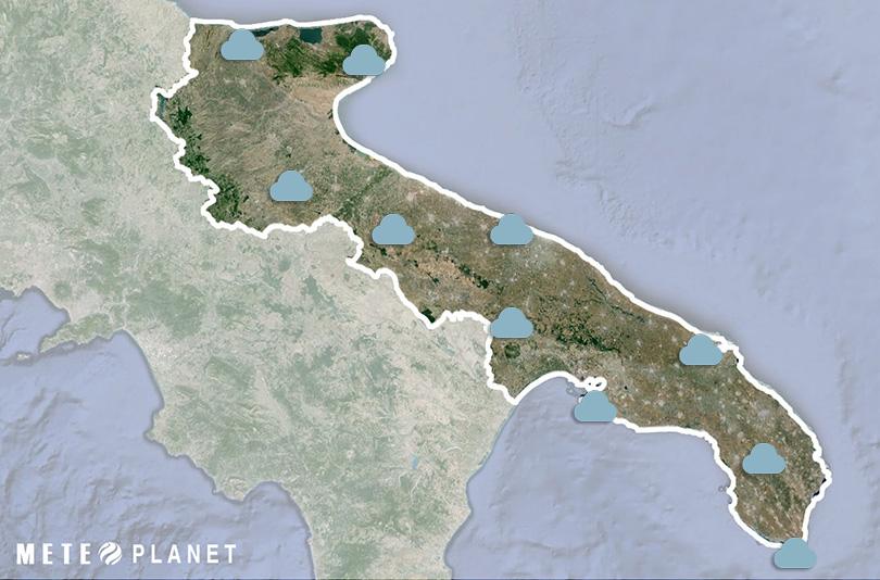 Previsioni Meteo Puglia - Venerdì 18 Ottobre