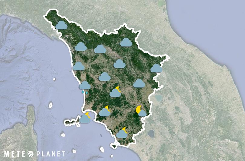 Previsioni Meteo Toscana - Lunedì 25 Novembre