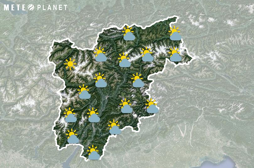 Previsioni Meteo Trentino Alto Adige - Giovedì 21 Novembre