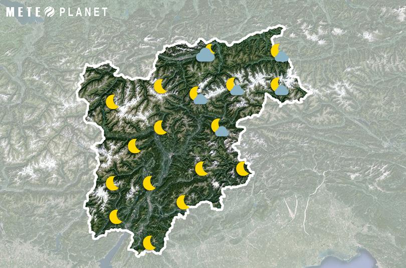 Previsioni Meteo Trentino Alto Adige - Sabato 23 Novembre