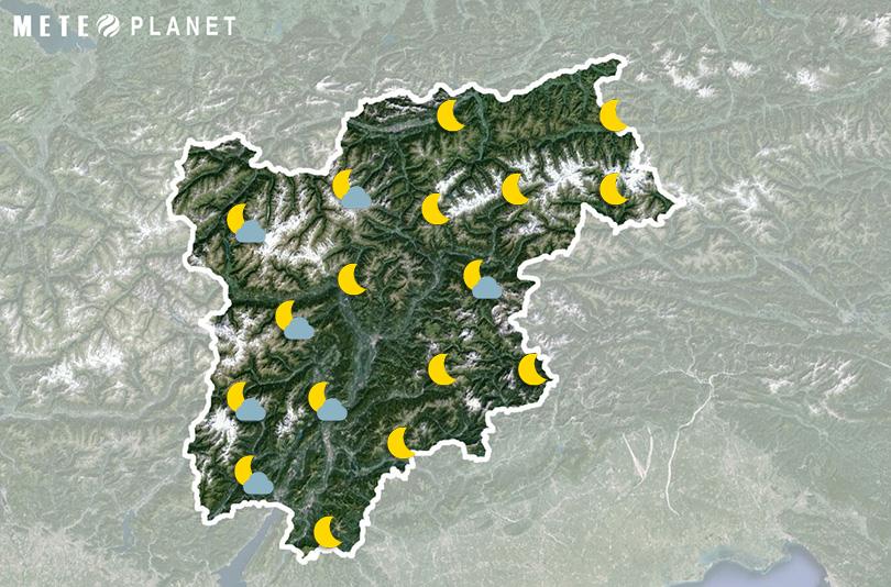 Previsioni Meteo Trentino Alto Adige - Sabato 23 Novembre