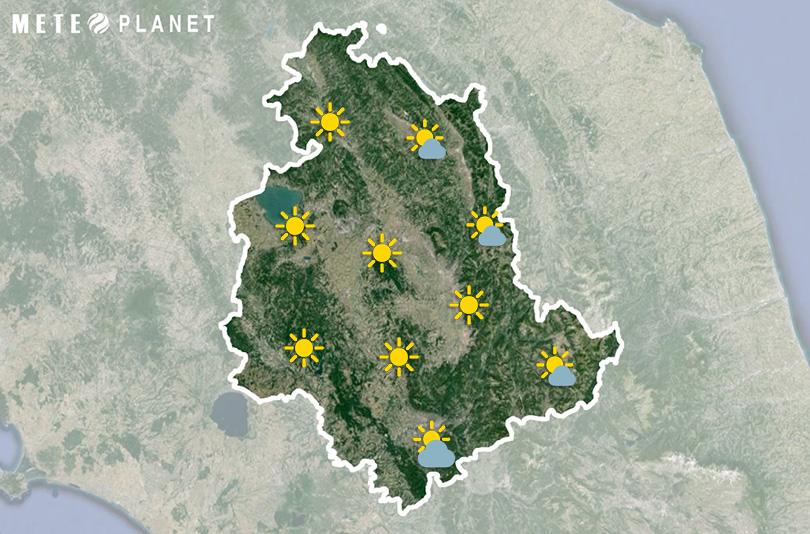 Previsioni Meteo Umbria - Sabato 23 Novembre