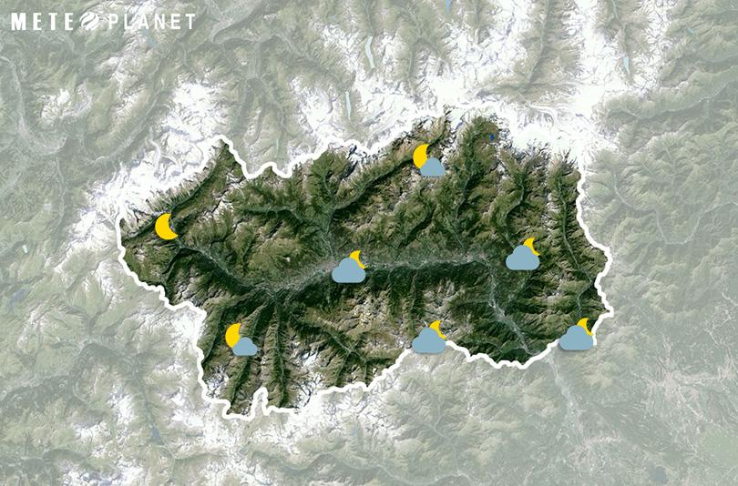 Previsioni Meteo Valle d'Aosta - Sabato 23 Novembre