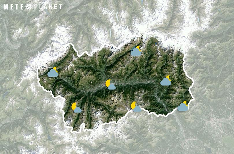 Previsioni Meteo Valle d'Aosta - Martedì 26 Novembre