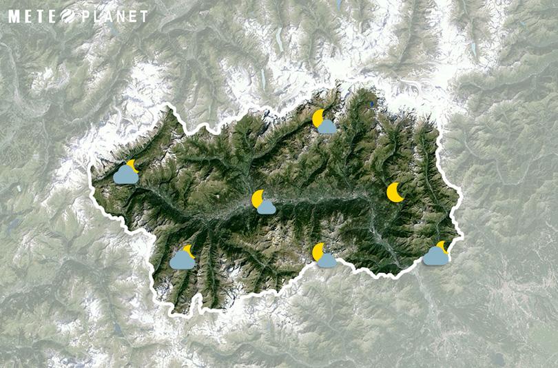 Previsioni Meteo Valle d'Aosta - Martedì 26 Novembre