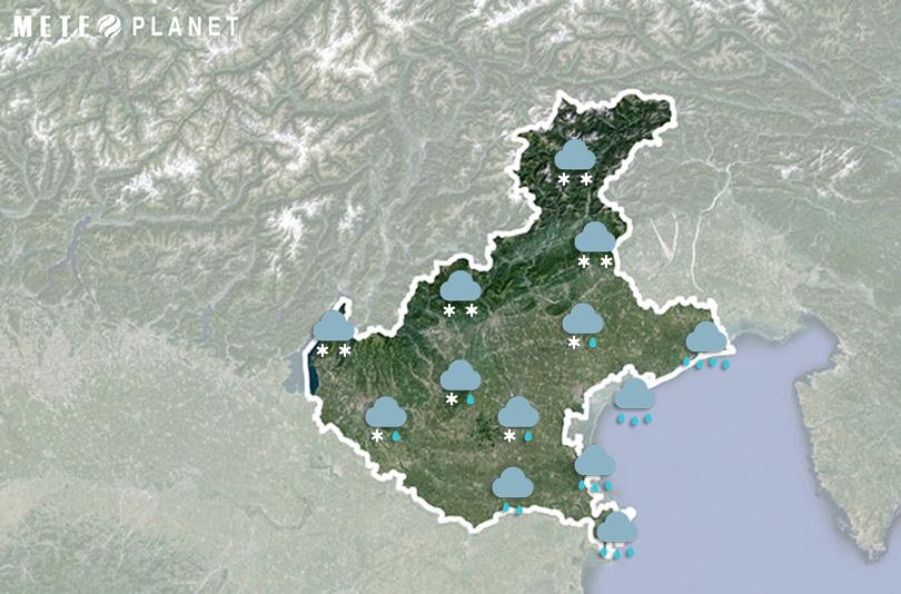 Previsioni Meteo Veneto - Giovedì 21 Novembre