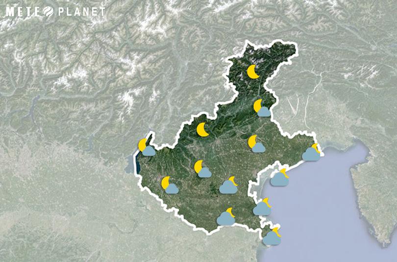 Previsioni Meteo Veneto - Lunedì 25 Novembre