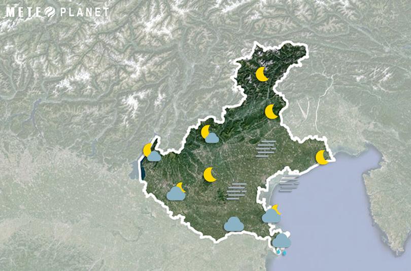 Previsioni Meteo Veneto - Martedì 26 Novembre